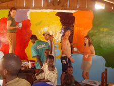 Painting the school at logshegu